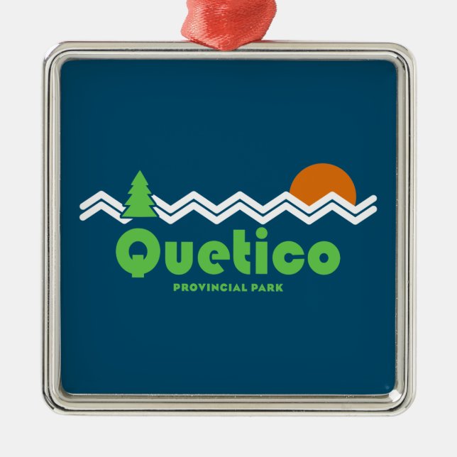 Quetico Provincial Park Retro Ornament Aus Metall (Vorne)
