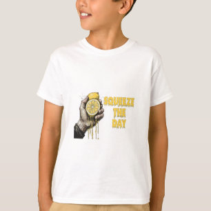 Quetsche den Tag Zitronen-Wortspiel T-Shirt