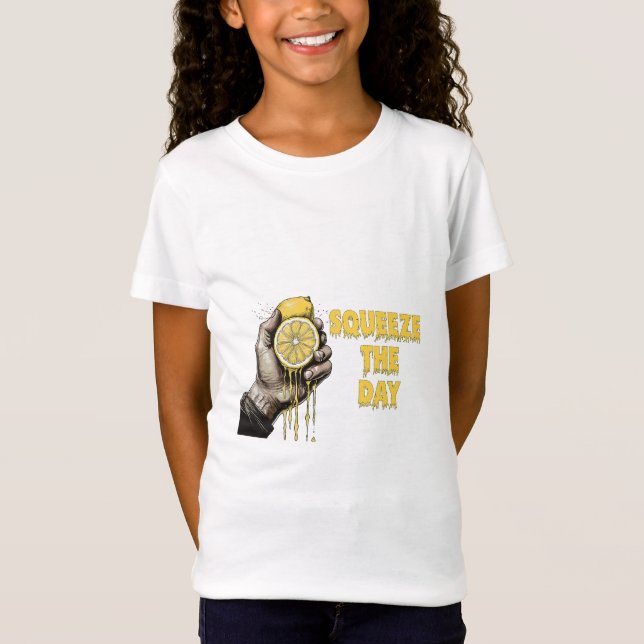 Quetsche Den Tag Zitronenwitz T-Shirt (Vorderseite)