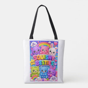 Quetschige BFFs Süße Kawaii-Tiere Regenbogen-Herze