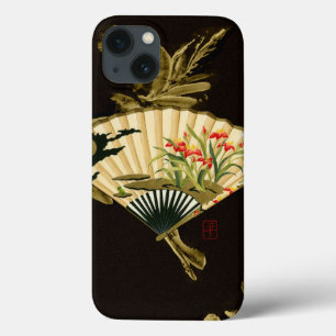 Quetschverbundener orientalischer Fan mit iPhone 13 Hülle