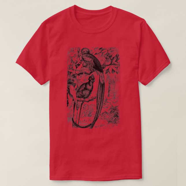 Quetzal Birds Print T-Shirt (Design vorne)
