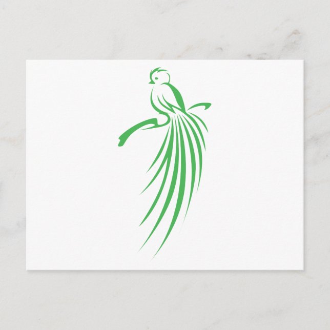 Quetzal Postkarte (Vorderseite)