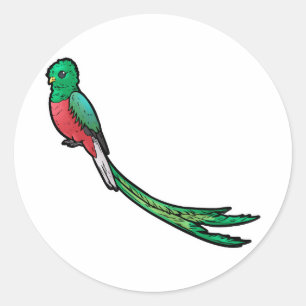 Quetzal Runder Aufkleber