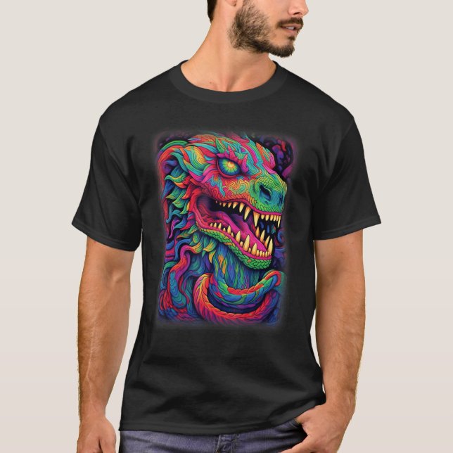 Quetzalcoatl Aztec God Feathered Serpent Kukulkan T-Shirt (Vorderseite)