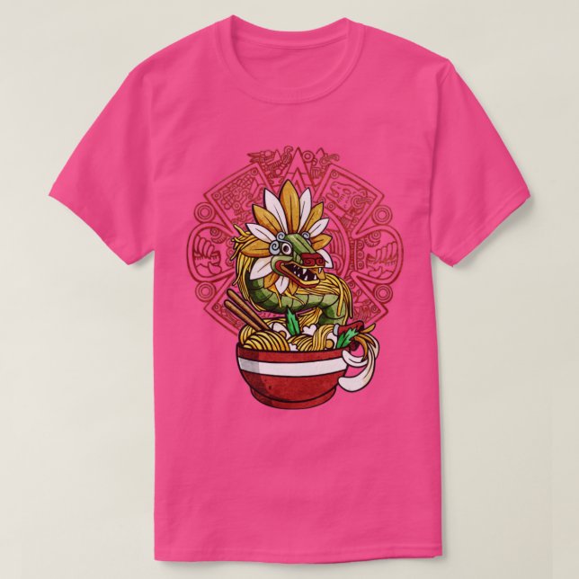 Quetzalcoatl Aztec Serpent Mayan Ramen Noodles Tol T-Shirt (Design vorne)