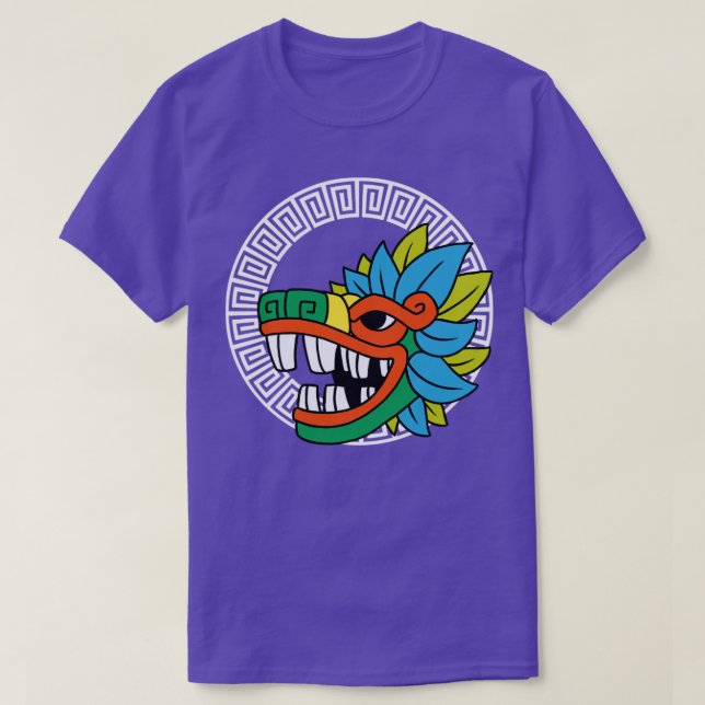Quetzalcoatl Aztec versorgt Serpent Mayan Inca T-Shirt (Design vorne)