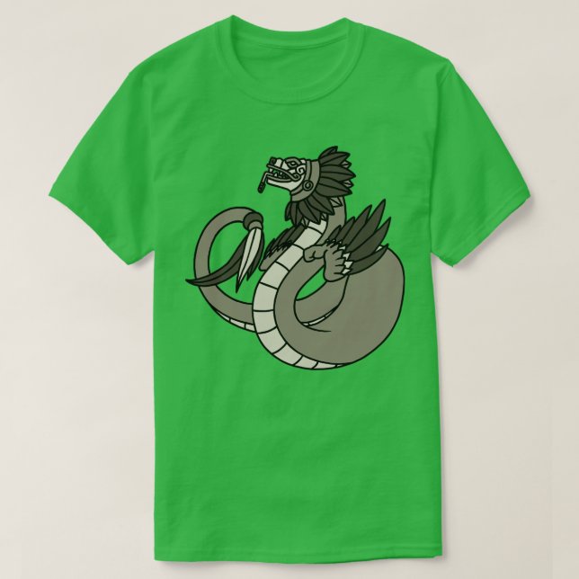 Quetzalcoatl Aztec versorgt Serpent Mayan Inca T-Shirt (Design vorne)