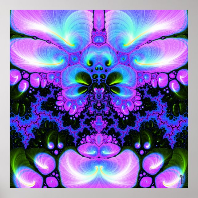 Quetzalcoatl Blossom V 1 Art Print Poster (Vorne)