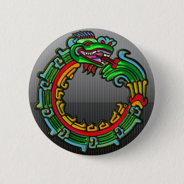 Quetzalcoatl Button (Vorderseite)