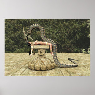 Quetzalcoatl, das 003 absteigt poster