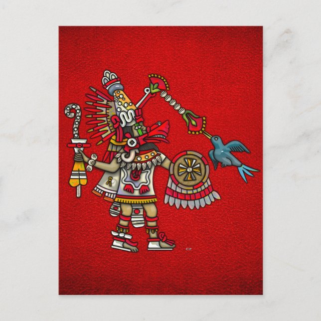 Quetzalcoatl Postkarte (Vorderseite)