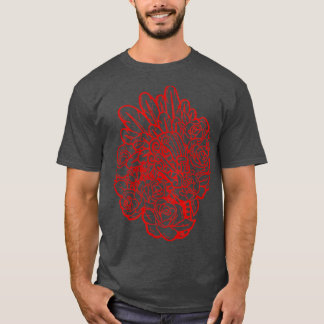 Quetzalcoatl Rose Ancient Aztec Serpent Mayan Inc T-Shirt