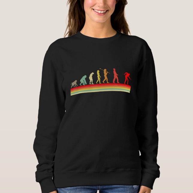 Queue Ball Evolution Billardspieler Sport Snooker Sweatshirt (Vorderseite)