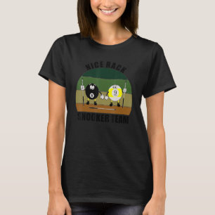 Queue Sport Pool Billard Team Schöner Queue Snooke T-Shirt