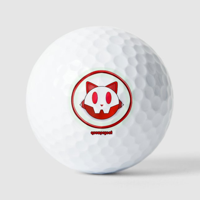QUEWPEYCAT - LESEN SIE SICH! GOLFBALL (Vorderseite)