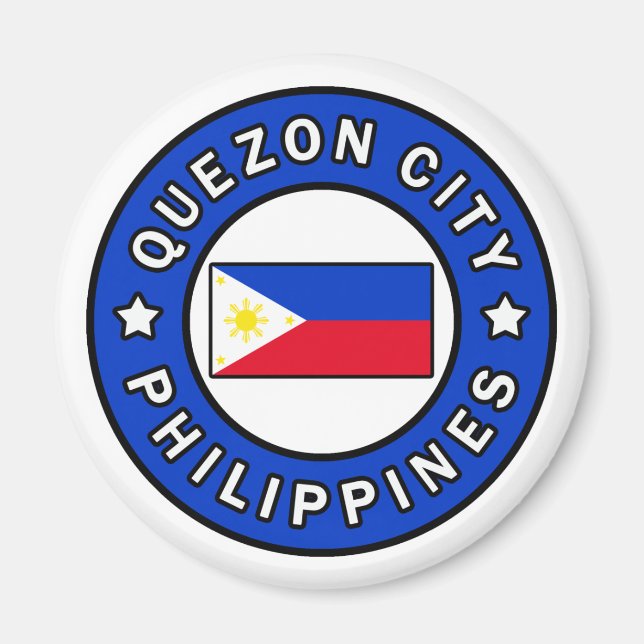 Quezon City Philippinen Magnet (Vorne)