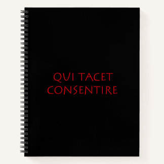 Qui tacet consgesamte notizbuch