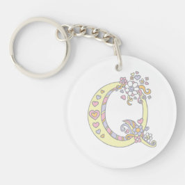 Quiana monogramm Buchstabe q Name und Bedeutung Sc Schlüsselanhänger