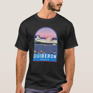 Quiberon Frankreich Reisen Vintag Art T-Shirt