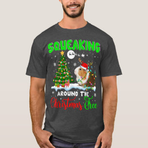 Quichen um den Weihnachtsbaum Santa Reindeer Gui T-Shirt