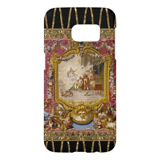 Quichotte romantisches barockes Girly Case-Mate Samsung Galaxy Hülle (Rückseite)
