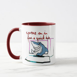Quick Byte Computer Nerd Tasse - Geek Bite Geschen