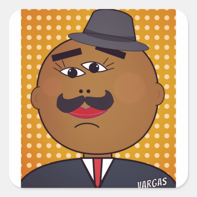 QUICKDRAW-Aufkleberbogen Quadratischer Aufkleber (Vorderseite)