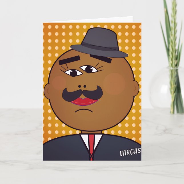 QUICKDRAW Grußkarte Vertikal Karte (Vorderseite)
