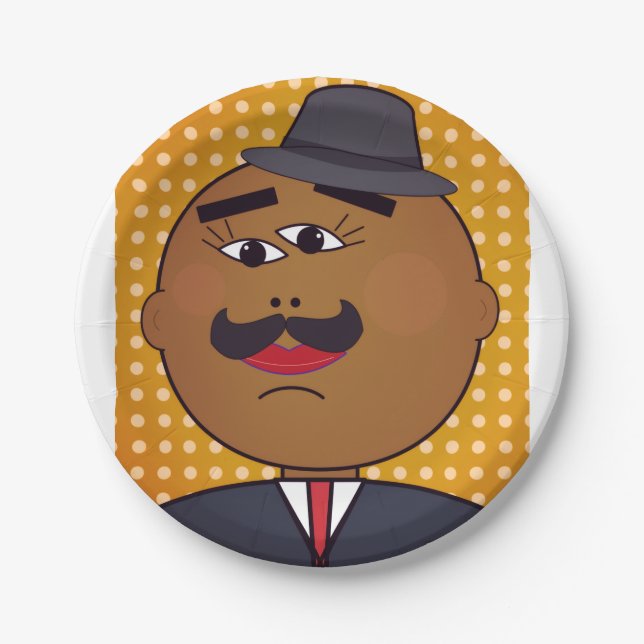 QUICKDRAW Runde Papierplatte Pappteller (Vorderseite)