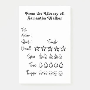 QuickNote Library-Bewertung Post-it Klebezettel