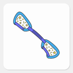 QuickStar Climbing Quadratischer Aufkleber