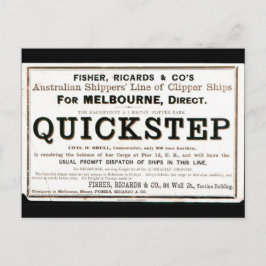 Quickstep Clipper Segelschiffe 1859 Postkarte