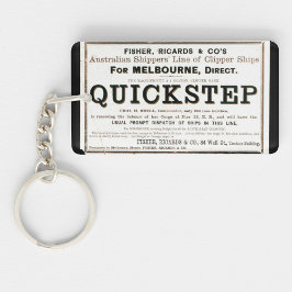 Quickstep Clipper Segelschiffe 1859 Schlüsselanhänger