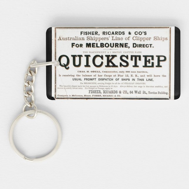 Quickstep Clipper Segelschiffe 1859 Schlüsselanhänger (Von Creator hochgeladen)