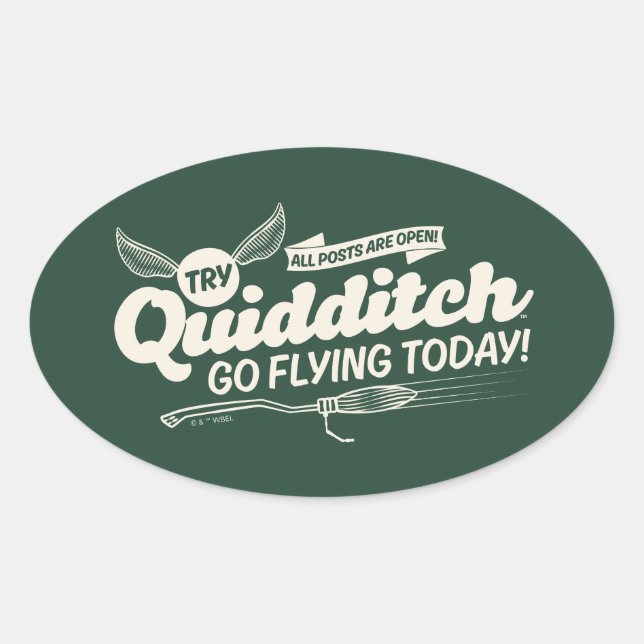 QUIDDITCH™ Rekrutierungspaket Ovaler Aufkleber (Vorderseite)