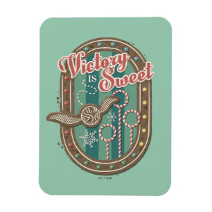QUIDDITCH™ Sieg ist süß Grafik zum Weihnachtsplätz Magnet
