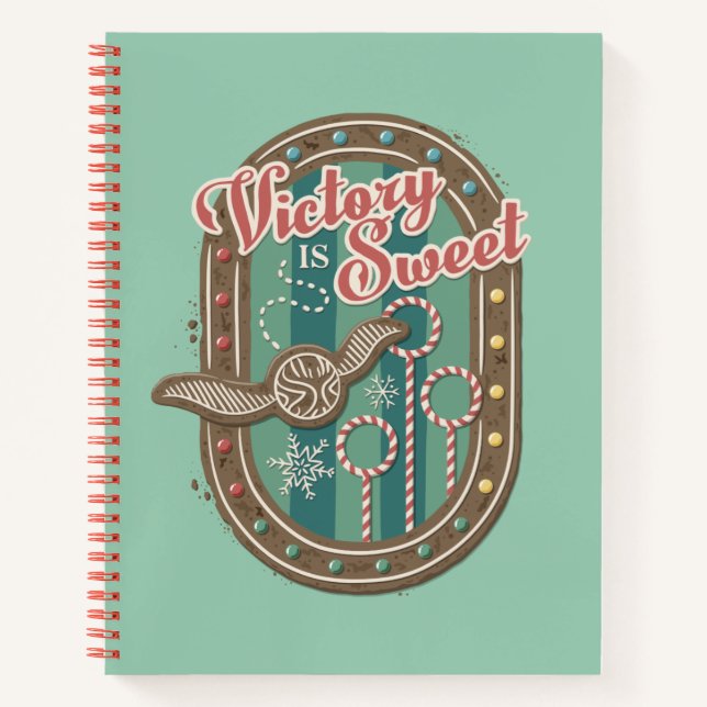 QUIDDITCH™ Sieg ist Sweet Holiday Cookie Graphic Notizbuch (Vorderseite)