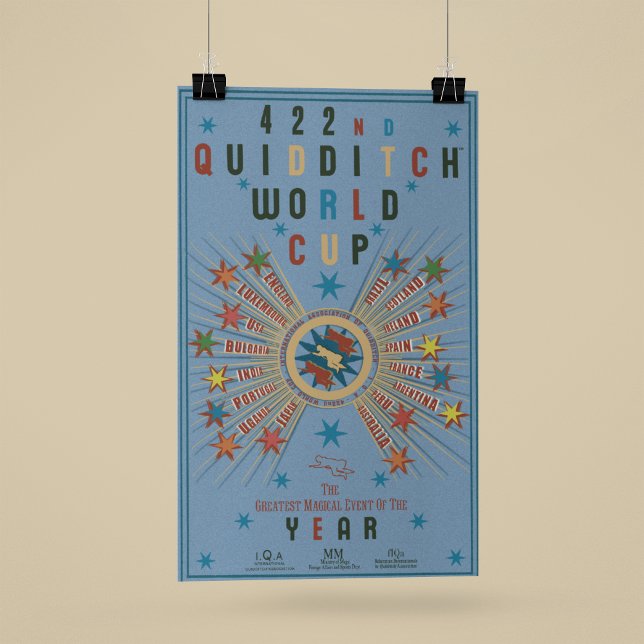 QUIDDITCH™ Weltmeisterschaft Blue Poster (Von Creator hochgeladen)