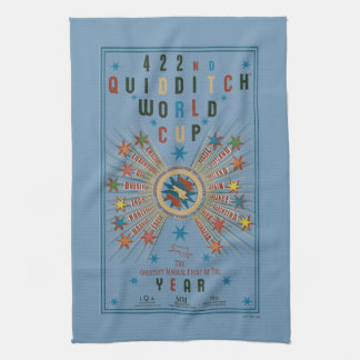 QUIDDITCH™ Weltmeisterschaft Blue Poster Geschirrtuch