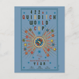 QUIDDITCH™ Weltmeisterschaft Blue Poster Postkarte
