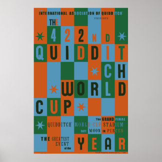 QUIDDITCH™-Weltmeisterschaft-Prüfbrett-Poster Poster