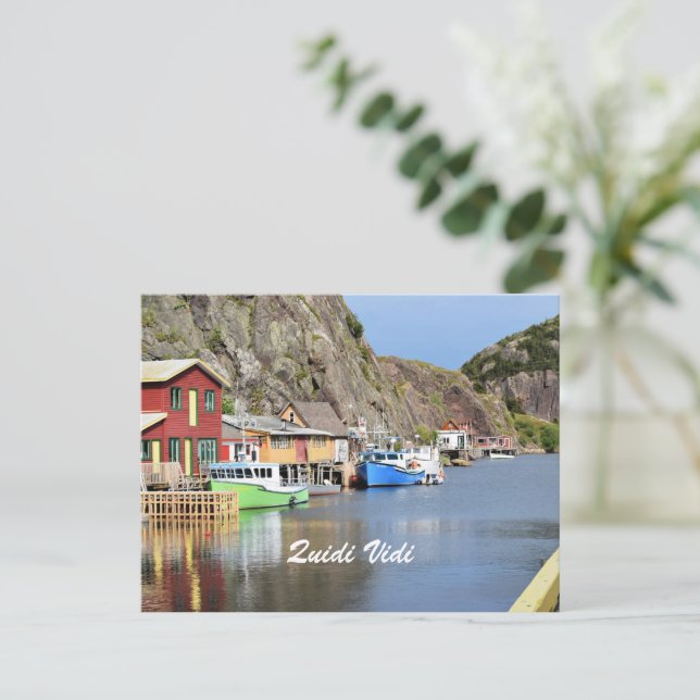 Quidi Vidi, Neufundland und Labrador Postkarte (Stehend Vorderseite)
