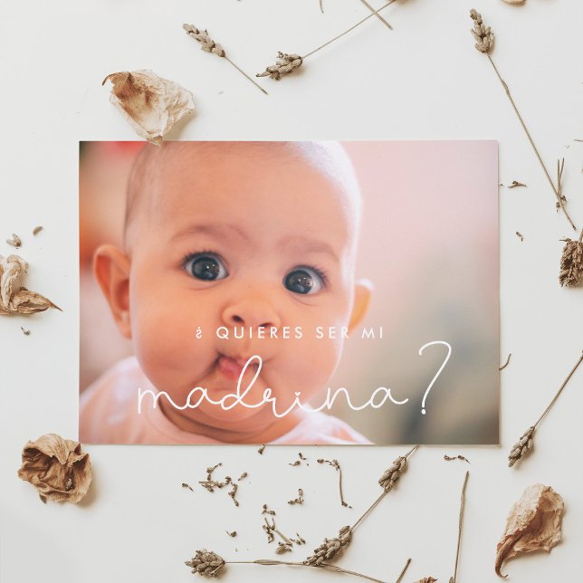 Quieres ser mi madrina Godmata Vorschlagskarte Einladung (Von Creator hochgeladen)