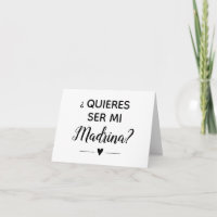 Quieres Ser Mi Madrina Godmutter Vorschlag