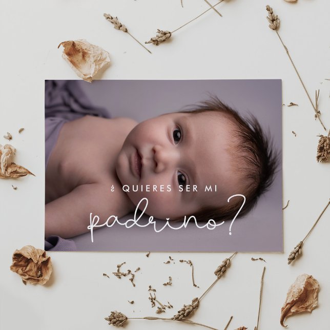 Quieres ser mi padrino GodVater Vorschlagskarte Einladung (Von Creator hochgeladen)