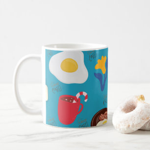 "Quiero Café" Frühstücksmuster-Tasse Kaffeetasse
