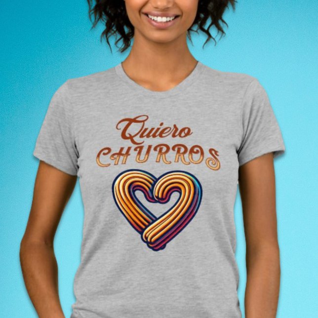 Quiero Churros Corazon Niedlich Churro T-Shirt (Quiero Churros Shirt)