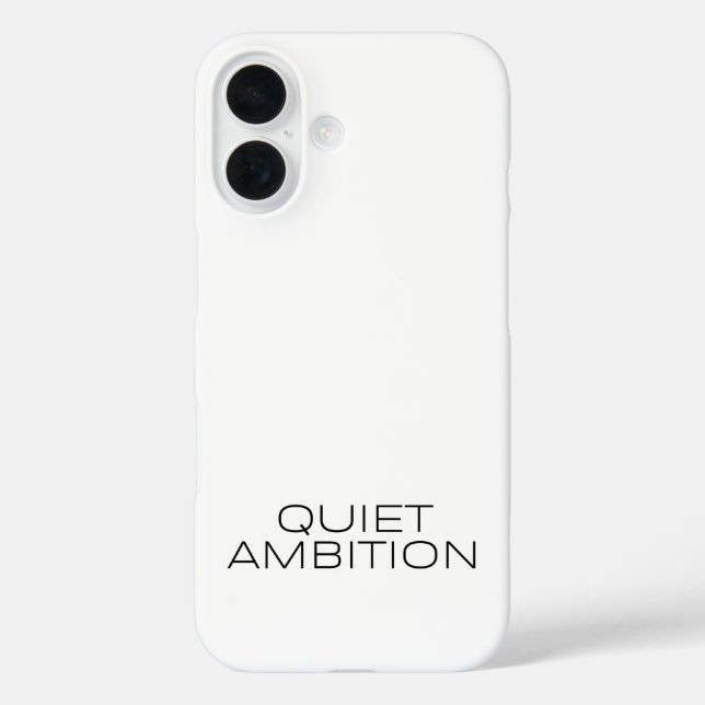 Quiet Ambition Sleek Phone Protector Case-Mate iPhone Hülle (Rückseite)