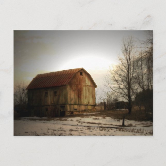 Quiet Barn Postkarte (Vorderseite)